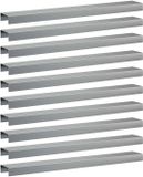 vidaXL Afdekprofiel voor tuinafboording 10 st 100 x 15 x 5 cm