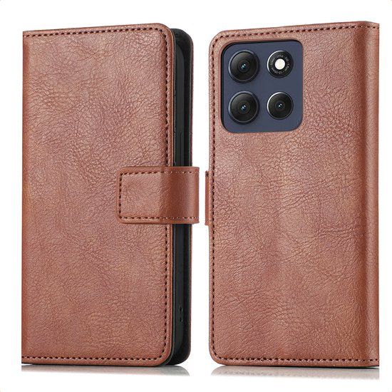 imoshion Luxe Bookcase voor de Motorola Moto G86 - Bruin