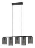 EGLO Colomera hangende plafondverlichting Flexibele montage E27 200 W Zwart/Grijs
