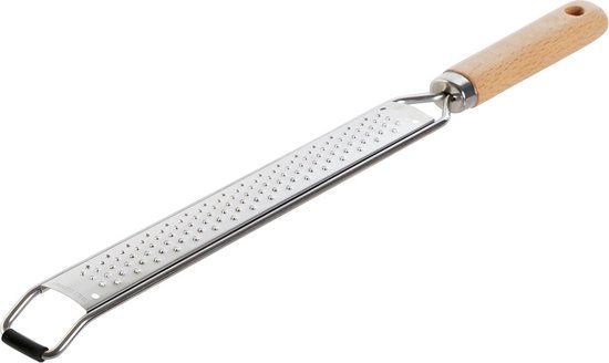 DKD Home Decor Rasper - Bamboe, Roestvrij staal - Zilver - 37.5 cm