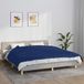 vidaXL Verzwaringsdeken 155x220 cm 7 kg Katoen Blauw