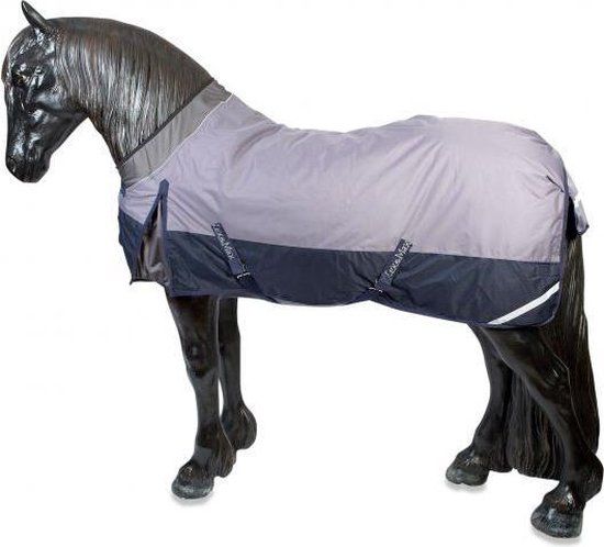 Lex & Max Paardendeken Crown Winterdeken 175cm Donkerblauw