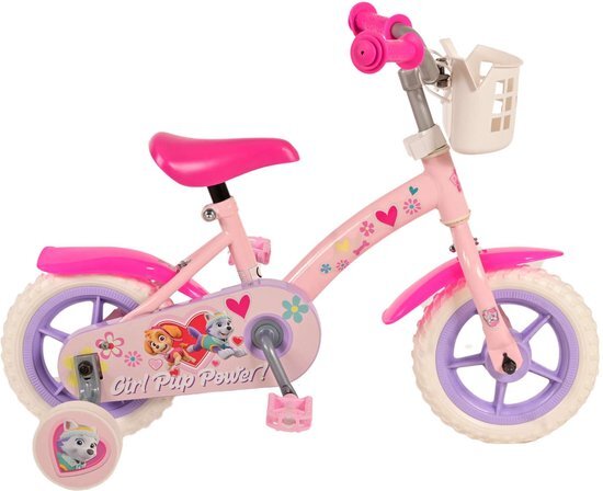 Nickelodeon Paw Patrol Kinderfiets - Meisjes - 10 inch - Roze - Doortrapper