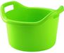 Hega Hogar Grote teil/afwasbak/kuip - kunststof - rond - handvatten - 41 x 24 cm - 14 liter - groen