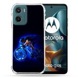 Versterkte Motorola Versterkte hoes voor Motorola G05 / E15 Sport Fietsen Blauw