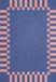 Layered Teklan Frame Cobalt Salmon tapis - 250 x 350 cm