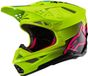 Alpinestars Supertech S-M10 Unite Casque ECE 22.06 Jaune Fluo Noir Diva Rose Gl - Taille XL