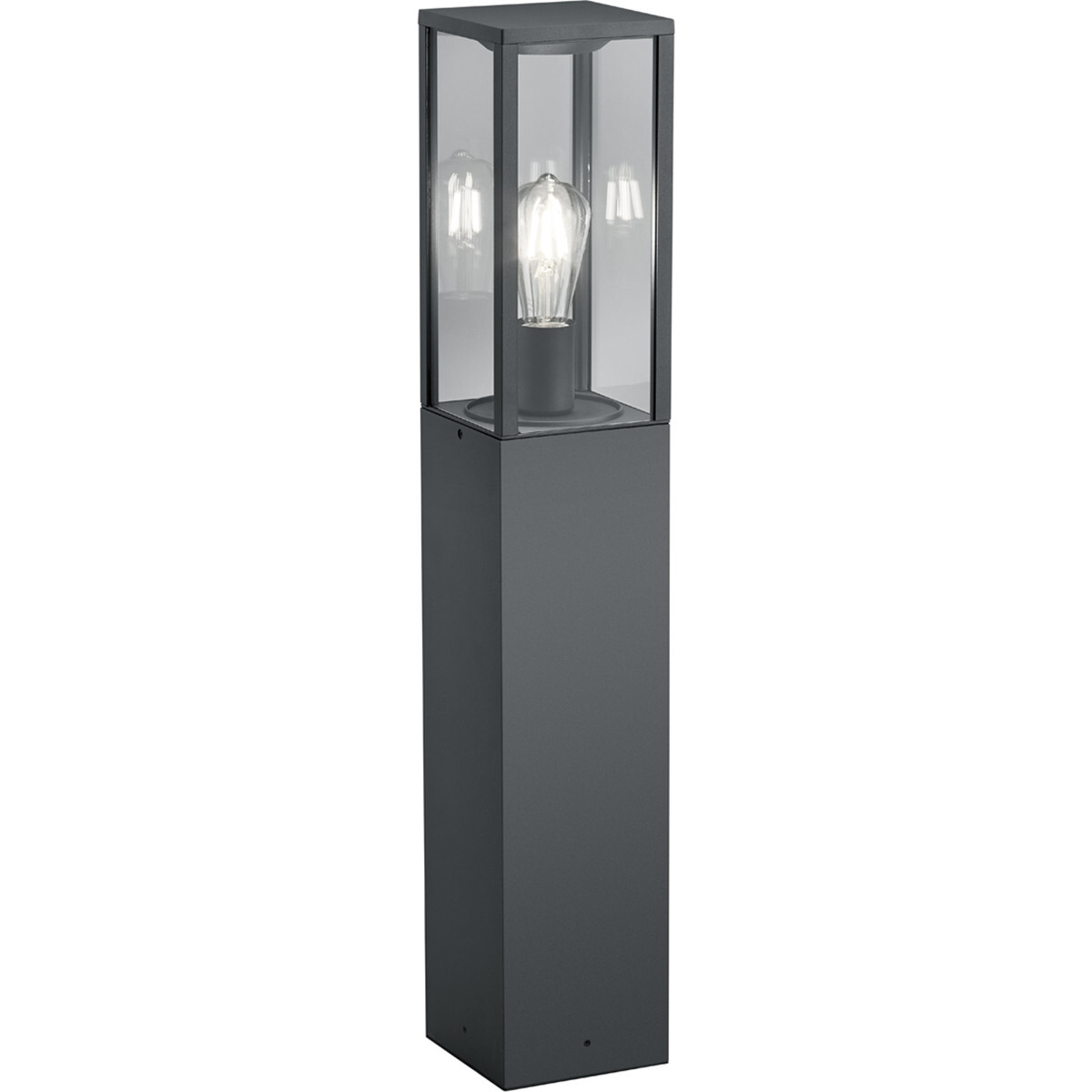 BES LED LED Tuinverlichting - Vloerlamp - Trion Garinola - Staand - E27 Fitting - Mat Zwart - Aluminium