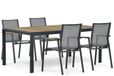 Lifestyle Garden Furniture Lifestyle Fiora/Valence 180 cm dining tuinset 5-delig