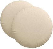 vidaXL - Zitkussens - 2 stuks - Stof - Crèmekleurig - Ø60 x 21 cm