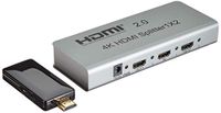 PremiumCord HDMI 2.0 splitter 1-2 aansluitingen, 4K x 2K / 60Hz, Full HD, 3D
