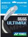 Yonex Bg 66 Ultimax 10 M Badminton Enkele Snaar Grijs 0.65 mm