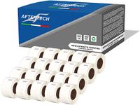 Aftertech 20 x 99017 12,5 x 51 mm rollen compatibele zelfklevende etiketten (220 etiketten/rol = 4400 in totaal) voor Dymo LabelWriter Seiko SLP labelprinter S0722460 20 x 99017