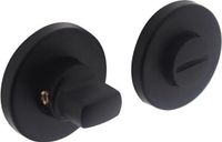 Intersteel Fermeture de WC - rond - 8mm - caché plastique - noir mat