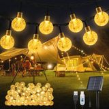 Merkloos Zonne-energie Tuinverlichting met 100 LED - Waterdicht IP65 - 8 Verlichtingsmodi - Warm wit licht