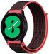 By Qubix Qubix - Sport Loop nylon bandje - Roze/zwart - Geschikt voor Xiaomi Redmi Watch 5 Active / Redmi Watch 5 Lite