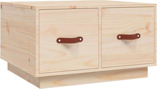 vidaXL Salontafel 60x53x35 cm massief grenenhout