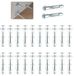 Ancres pour mur creux 22 pièces - Chevilles pour plaques de plâtre robustes avec vis M6x52mm