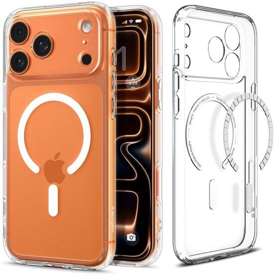 Spigen Ultra Hybrid MagFit Hoesje voor Apple iPhone 17 Pro Max - Transparant Wit