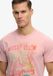 Superdry Vintage Logo Tokyo Relaxed T-shirt Heren Grijs Roze XXXL