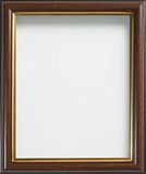 Frame Company Mahonie fotolijst met goudkleurig inzetstuk, afmeting 25,4 x 25,4 cm