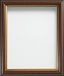Frame Company Mahonie fotolijst met goudkleurig inzetstuk, afmeting 25,4 x 25,4 cm