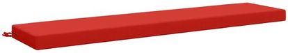 vidaXL Bankkussen SOEST 100% Polyester Rood 170 x 40 x 8 cm