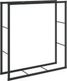 vidaXL Porte-bûches 110x30x116 cm acier noir