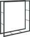vidaXL Porte-bûches 110x30x116 cm acier noir
