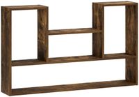 vidaXL Wandplank Gerookt eiken 100 x 17 x 60 cm Bewerkt hout