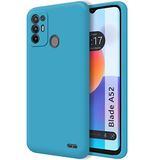 Tumundosmartphone Beschermhoes van vloeibare siliconen, ultrazacht, voor ZTE Blade A52, blauw