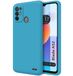 Tumundosmartphone Beschermhoes van vloeibare siliconen, ultrazacht, voor ZTE Blade A52, blauw