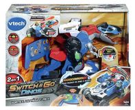VTech Switch Go Dinos Kortex : T-Rex transformable avec buggy, voiture télécommandée avec effets lumineux et sonores, convient aux enfants à partir de 4 ans, en plusieurs couleurs