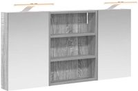 vidaXL Badkamerkastenset 3 st 100 x 10,5 x 50 cm Bewerkt hout