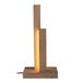 Homemania HOMBR_0198 Tafellamp Wood Art, Bureau, nachtkastje, acryl, hout, 15,5 x 21,5 x 45 cm