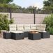 Prolenta Maison Exclusive - Tuinset met 7 delen, zwarte polyrotan loungeset
