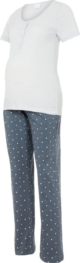MAMA.LICIOUS MLMIRA STAR SS JRS PYJAMAS 2F A. E. NOOS Dames Pyjama - Gray Dawn - Maat S