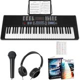 Finesse Keyboard Piano met Accessoires - 61 Keys - Digitale Piano - Elektrische Piano - Kind & Volwassene