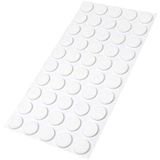 Adsamm® 50 x zelfklevende viltglijders Wit ø 16 mm Rond 3,5 mm dik