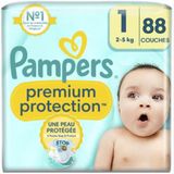 Pampers Premium Protection - Maat 1 - 88 Luiers (2-5KG)