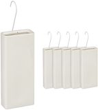 Merkloos Relaxdays Waterverdamper radiator - set van 6 - 400 ml - keramiek - crème