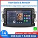 Awesafe Autoradio - Encastrable sous plan pour Dacia Duster Sandero Lodgy Dokker Logan Renault Captur Symbol - Écran IPS de 7 pouces - Apple CarPlay & Android Auto sans fil - RAM 2 Go + ROM 64 Go - Navigation GPS Bluetooth WIFI - Écran radio - 2013 2014 2015 2016
