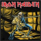 Rock Off Iron Maiden Piece Of Mind Logo Standard Woven Patch Embleem Multicolor