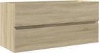 vidaXL Wastafelkast 100x38,5x45 cm Bewerkt Hout Sonoma Eikenkleurig