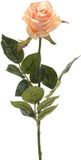 Emerald Kunstbloem roos Simone - zalm kleurig - 73 cm