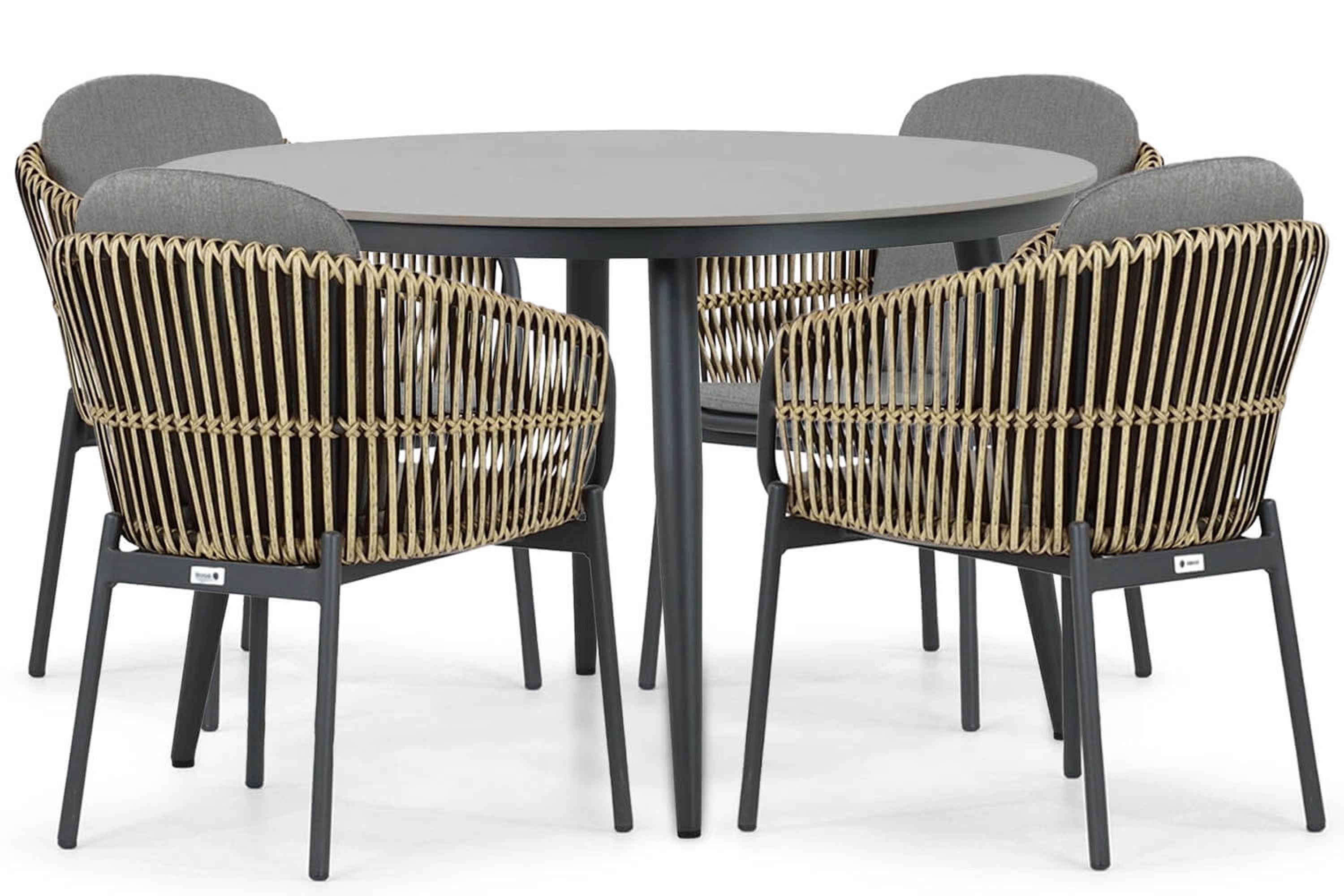 Coco Nathan Vienna 120 cm dining tuinset 5-delig