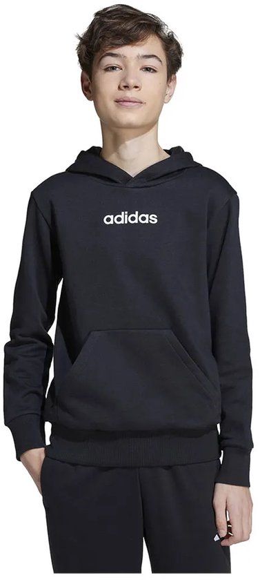 Adidas Essentials Hoodie Zwart 15-16 Years Kinderen