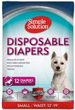 Simple Solution Wegwerp hondenluiers voor vrouwelijke honden - 12 stuks