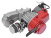 StarTech 49,85 cm³ 2-takt motor - Enkelcilinder benzinemotor - Startkoord - 1,9 kW bij 7000 tpm - Geschikt voor mini dirt bikes/ATV's/scooters/pocket bikes - Rood