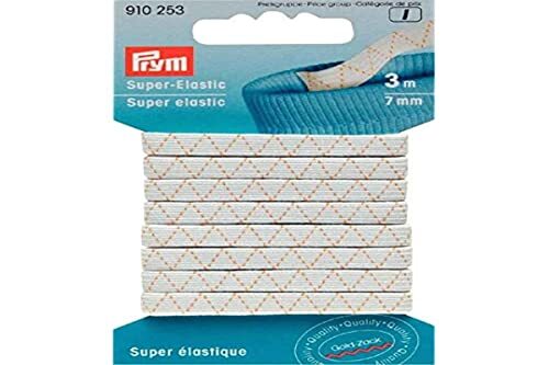 prym - White (7 mm, 3M) Super Elastic - 1 Stuk